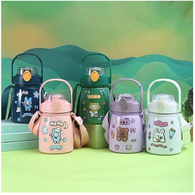 QXSD 5513 玻璃保溫容器及其玻璃膽 850ML時(shí)尚大肚水杯 